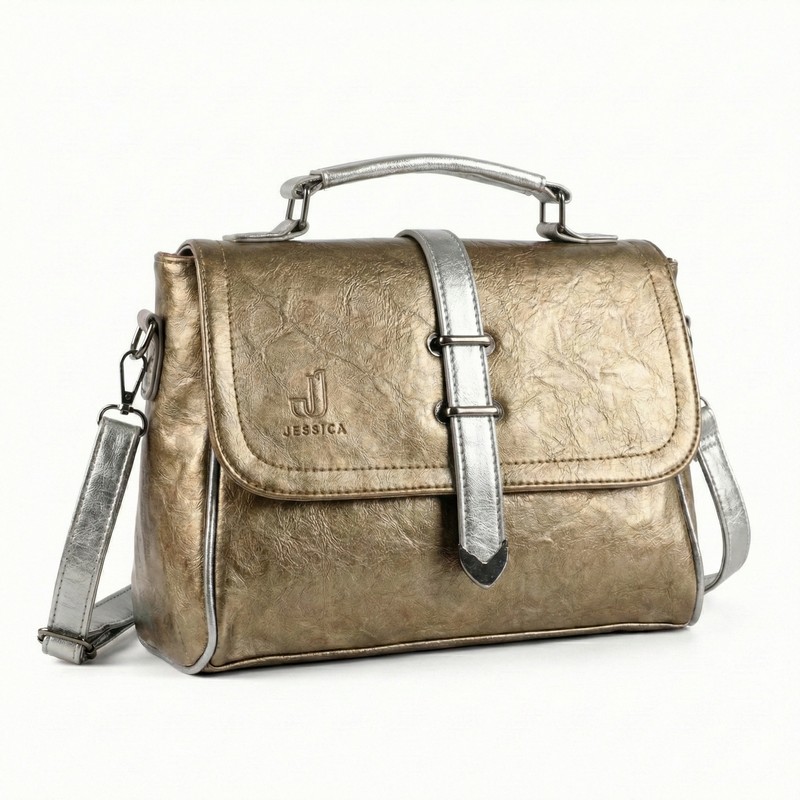 شنطة كروس جلد إيطالي مستورد لون أوكسيد مقاس 20×30